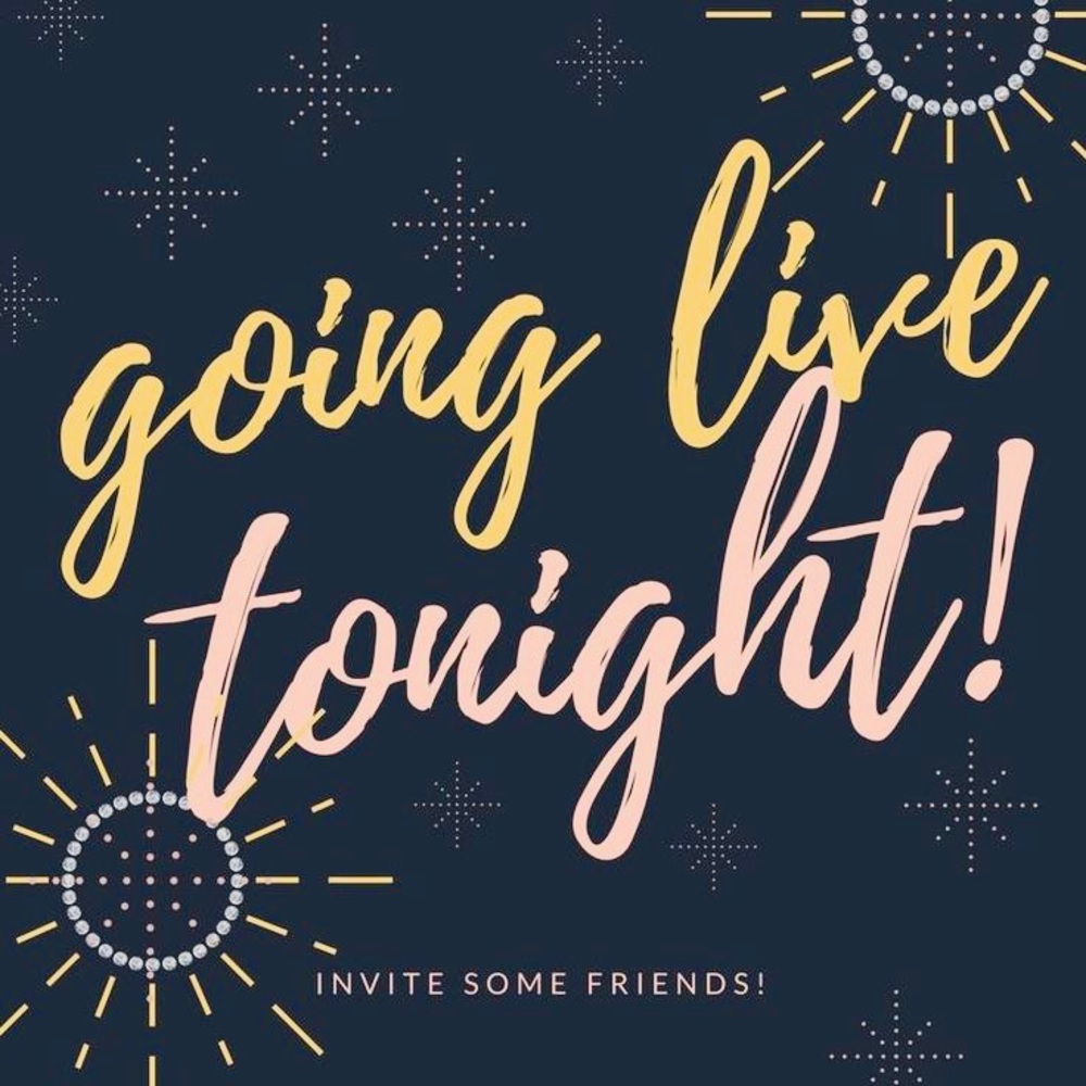 Going live tonight 🎉 come join me!! 7:30pm EST